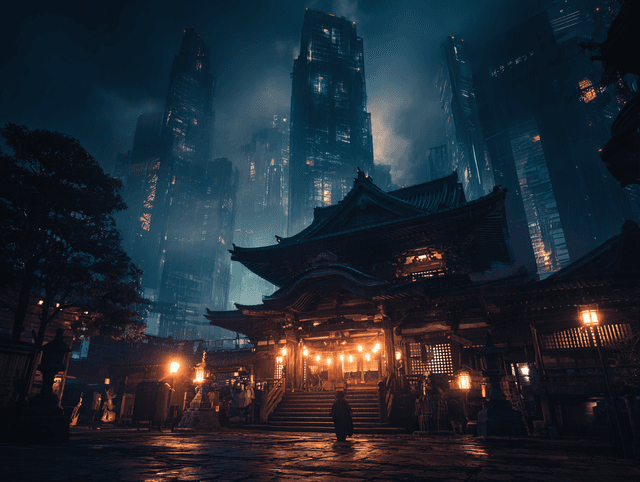 A cinematic shot showing the striking contrast of an - AI-generated image created with Midjourney. Prompt: "A cinematic shot showing the striking contrast of an"