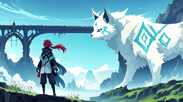 An eerie anime illustration of a vast fog-shrouded s - AI-generated image created with Midjourney. Prompt: "An eerie anime illustration of a vast fog-shrouded s"